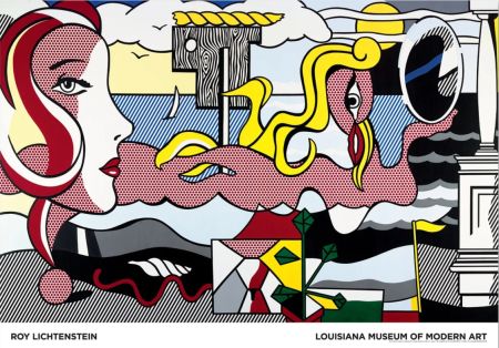 Poster Lichtenstein - Figures in Landscape