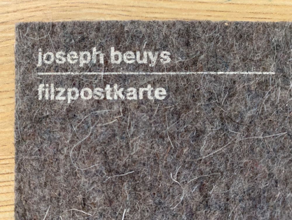 Screenprint Beuys - Filzpostkarte