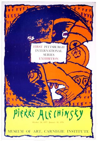 Poster Alechinsky - First Pittsburg International Series Exhibition, 1977