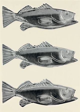 Screenprint Warhol - Fish - wallpaper