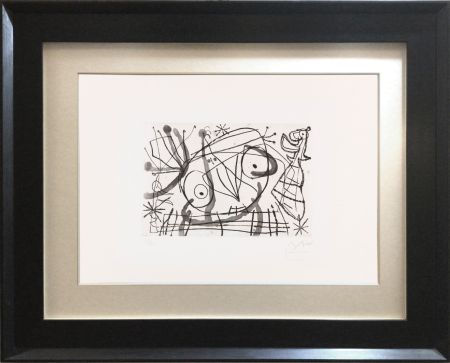 Etching And Aquatint Miró - Fissures