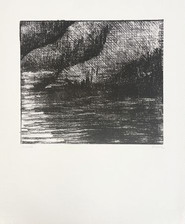Lithograph Moore - Fjord
