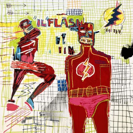 Screenprint Basquiat - Flash in Naples