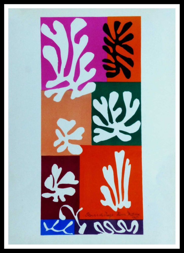 Lithograph Matisse (After) - FLEURS DE NEIGNE