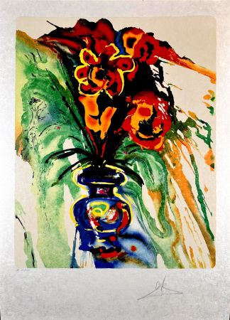 Lithograph Dali - Fleurs Surréalistes Gala's Bouquet