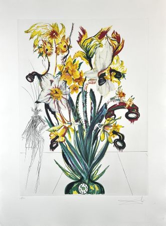 Etching Dali - Florals Narcissus (Phones) Andalou