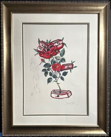 Etching Dali - Florals Rose