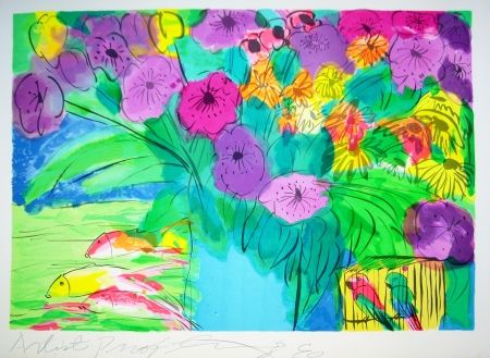 Lithograph Ting - Flowers 1