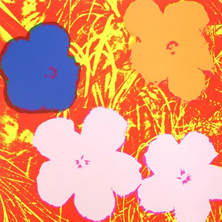 Screenprint Warhol - Flowers 69