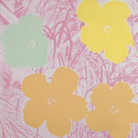 Screenprint Warhol - Flowers 70