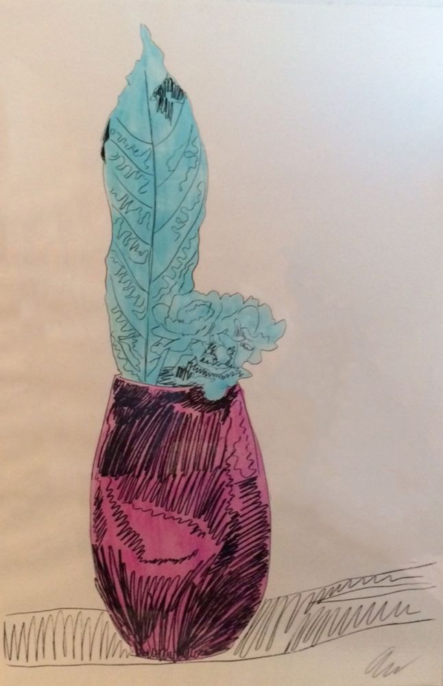 Screenprint Warhol - Flowers Hand-Colored (FS II.115)