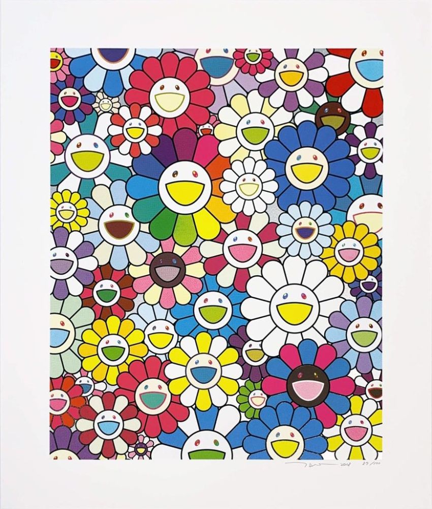 Screenprint Murakami - Flowers on the Island Closest to Heaven