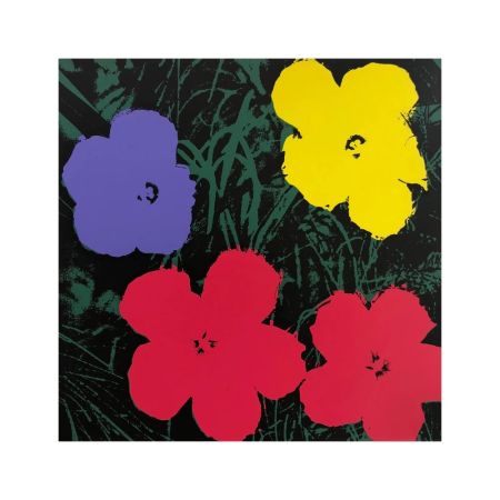 Screenprint Warhol - Flowers X 