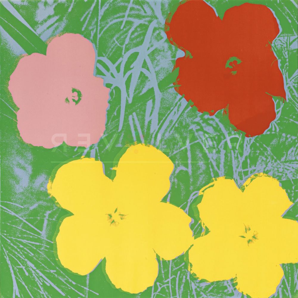 Screenprint Warhol - Flowers, Yellow (FS II.65)