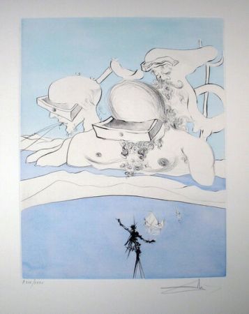 Drypoint Dali - Flung out like a Fag-end by the Big-wigs