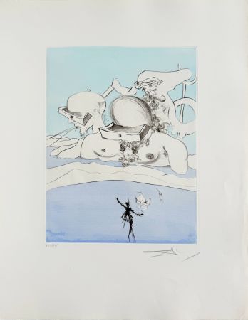 Engraving Dali - Flung Out Like a Fag-end by the Big-Wigs