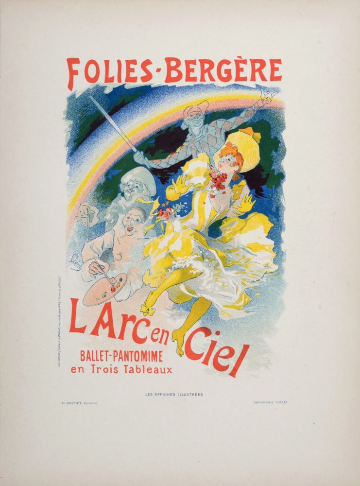 Lithograph Cheret - Folies-Bergère : L’Arc en Ciel, 1896