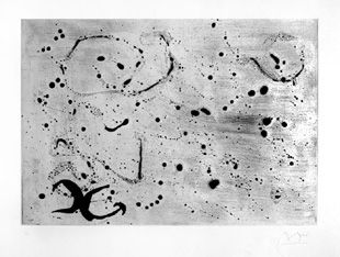 Etching Miró - Fond marin