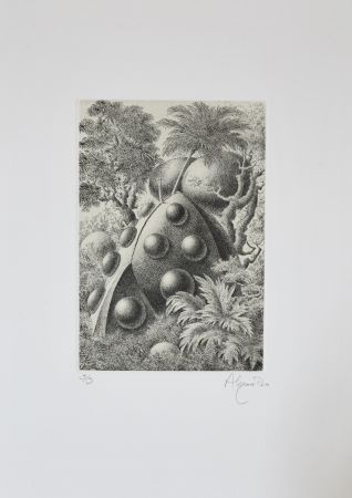Etching Alejandro - Forest creation