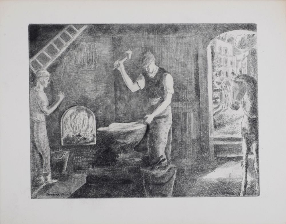 Engraving David - Forgeron, 1946
