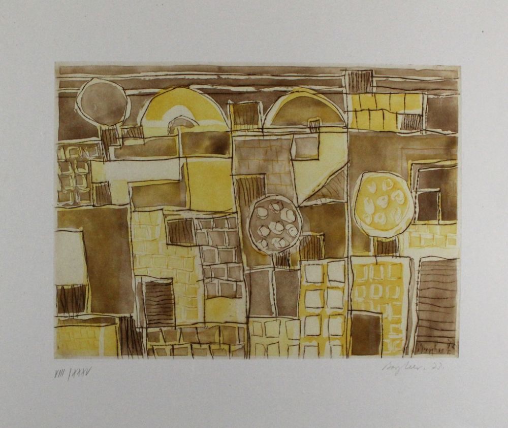 Etching And Aquatint Bargheer - Forio