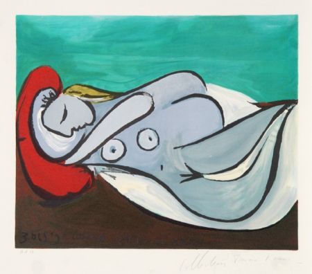 Lithograph Picasso - Formeuse a L'Oreiller