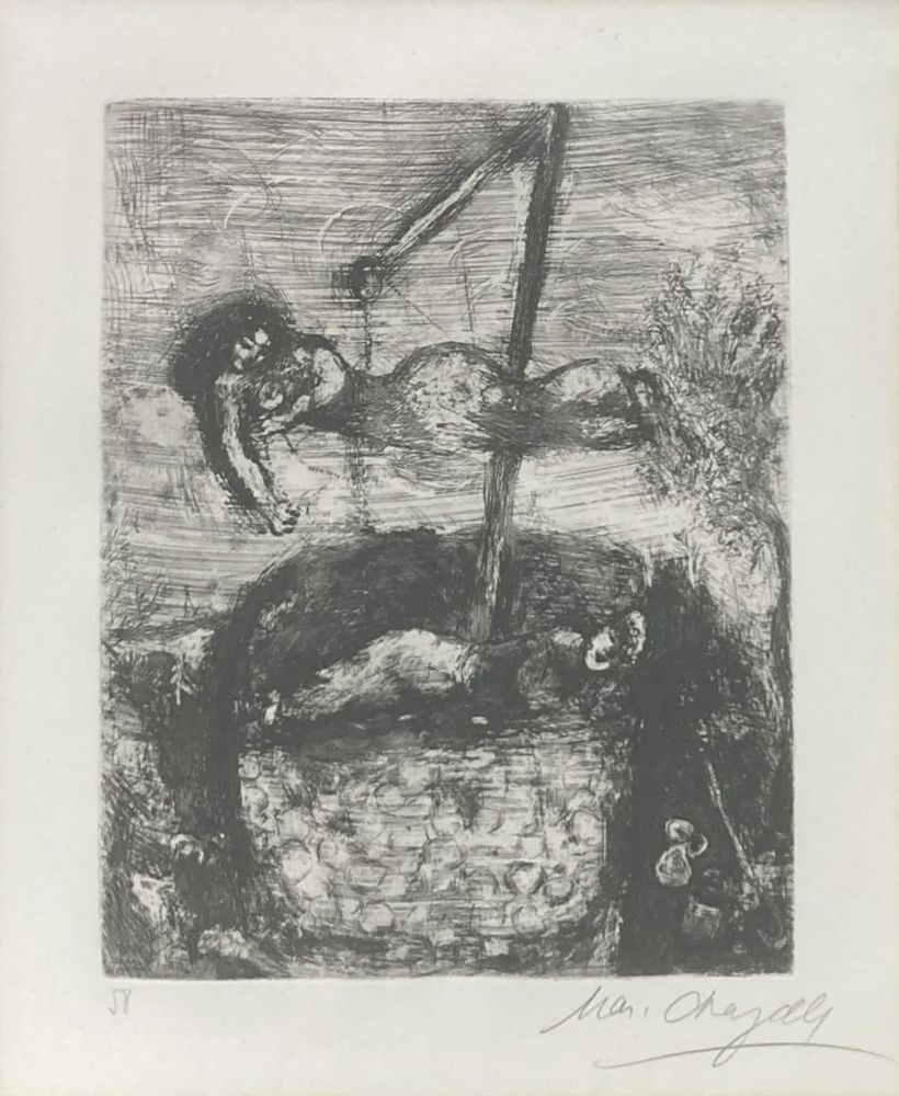 Etching Chagall - Fortune and the Boy