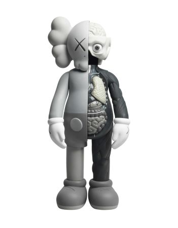 Multiple Kaws - Four foot - grey dissected