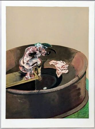 Lithograph Bacon - Francis Bacon - Portrait of George Dyer Crouching, Original lithograph, 1966