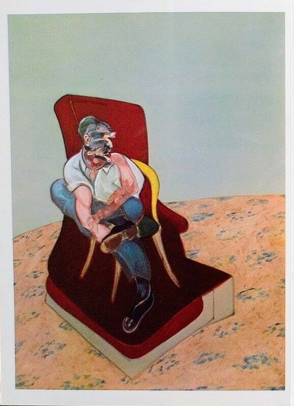 Lithograph Bacon - Francis Bacon - Portrait of Lucian Freud, Original Lithograph, 1966