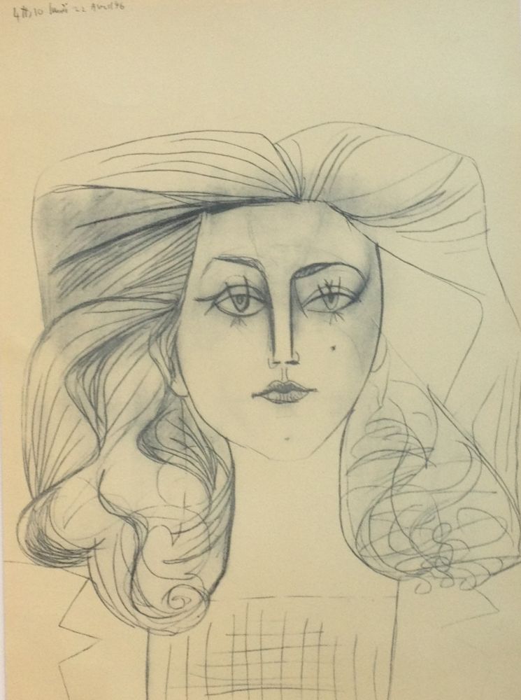 Lithograph Picasso - Francoise Gilot 1