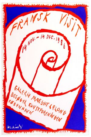 Poster Alechinsky - Frank Visit