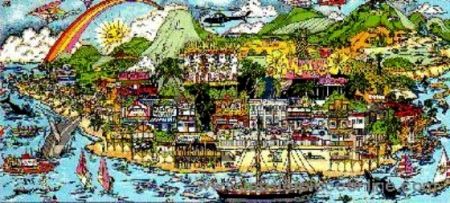 Screenprint Fazzino - From Maui with Love