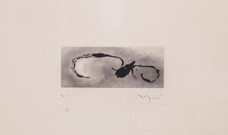 Aquatint Miró - Frontispice pour Héraclite d'Éphèse, Sans le soleil, malgré les autres astres, il ferait nuit