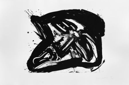 Lithograph Kounellis - Fumo di pietra IX