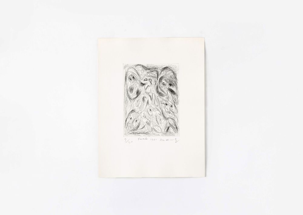 Etching Alechinsky - Fumées