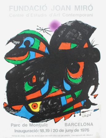 Lithograph Miró - Fundacio Joan Miro - Barcelona 1976