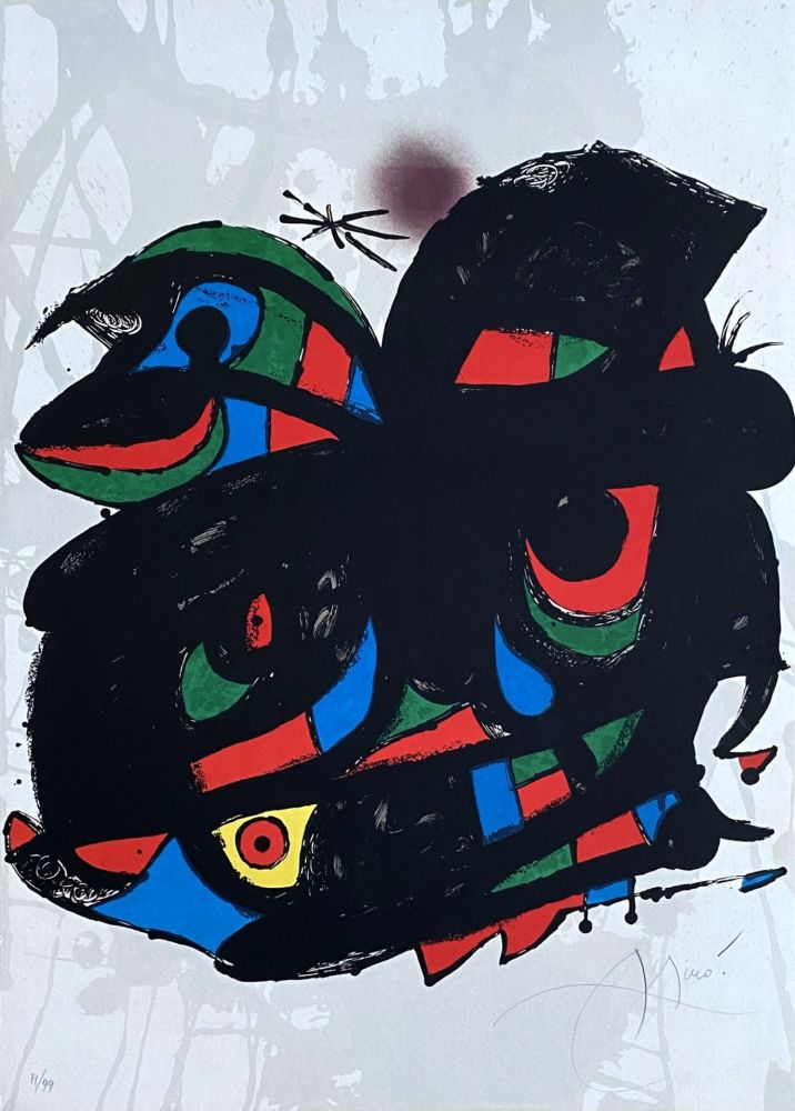 Lithograph Miró - Fundacion Barcelona