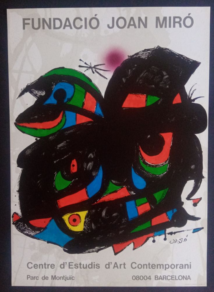 Poster Miró - Fundació Joan Miró - Opening 1976