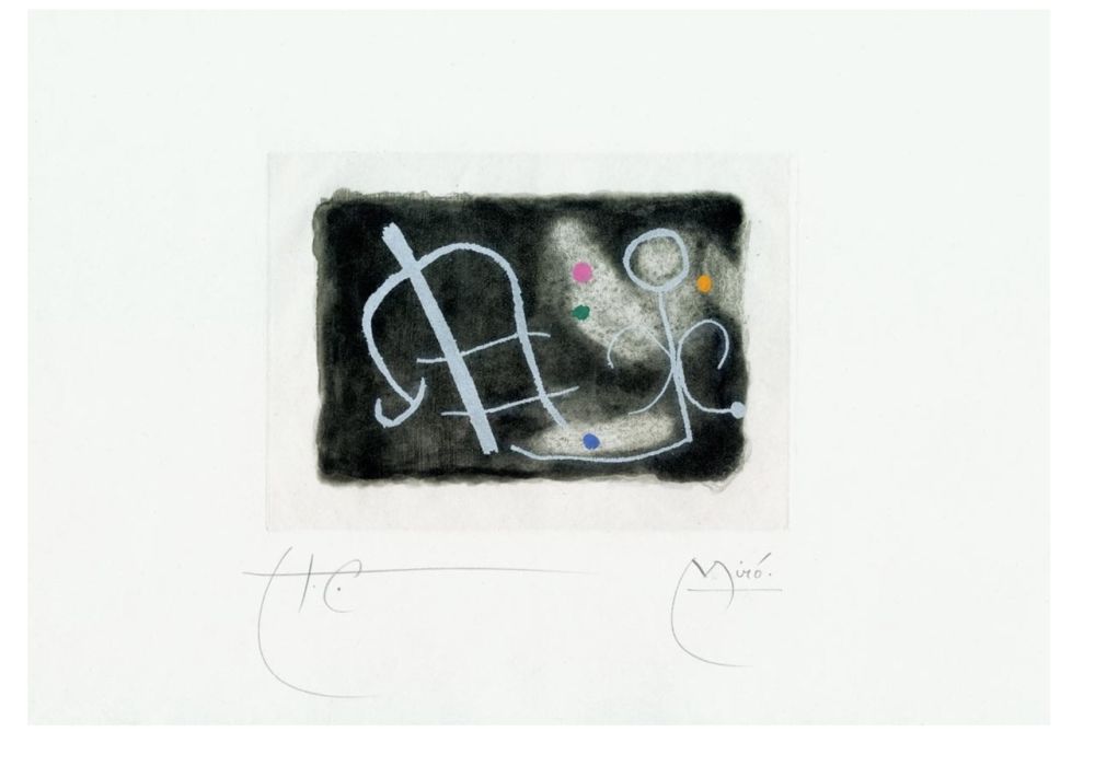 Etching Miró - Fusées
