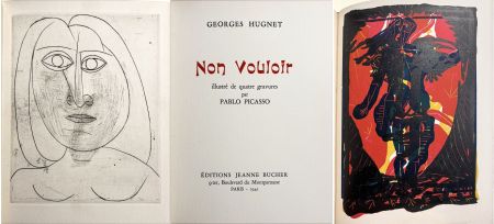 Illustrated Book Picasso - G. Hugnet. NON VOULOIR. 1/26 avec gravure originale et zincographies (1942)