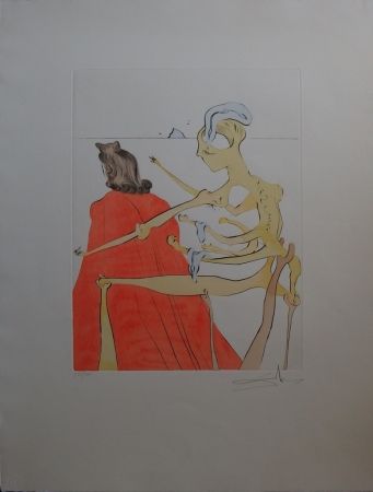 Engraving Dali - Gala's godly back (After 50 years of surrealism)