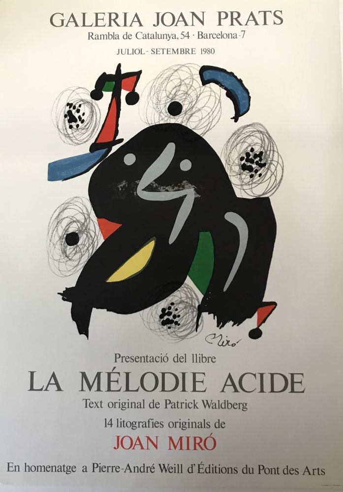 Poster Miró - Galeria Joan Prats