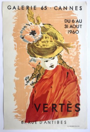 Lithograph Vertes - Galerie 65 Cannes