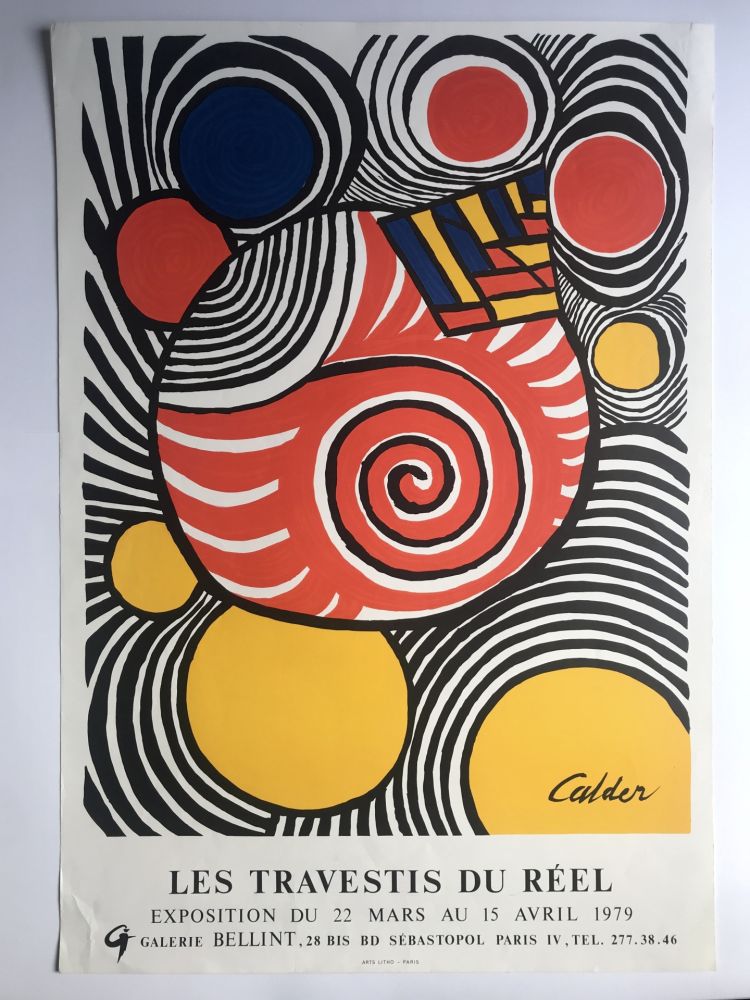 Poster Calder - Galerie Bellint / les travestis du réel