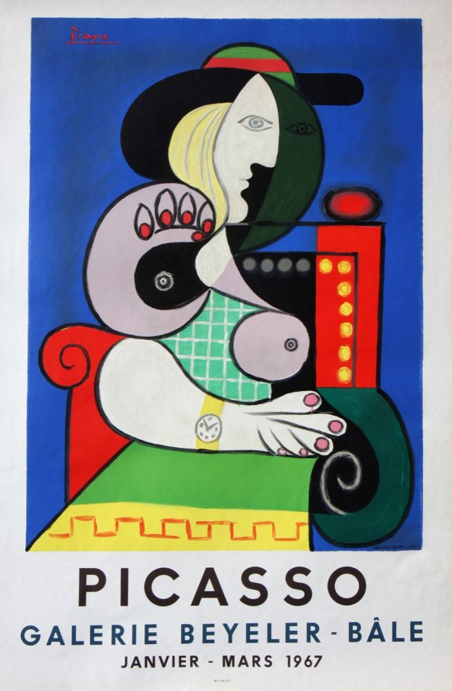 Lithograph Picasso - Galerie Beyeler-Bale