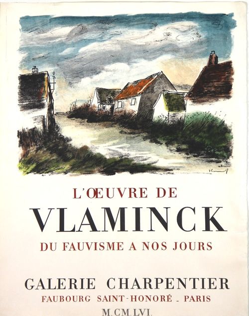 Lithograph Vlaminck - Galerie Charpentier 