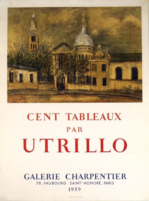 Lithograph Utrillo - Galerie Charpentier