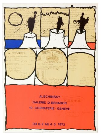 Poster Alechinsky - Galerie D. Benador, Genève