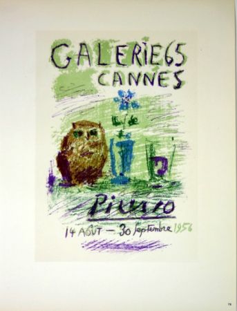 Lithograph Picasso (After) - Galerie de Cannes